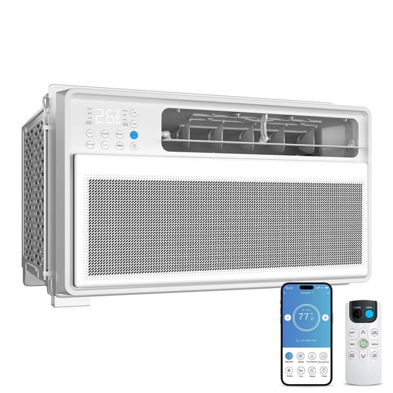 Air Conditioner Window Unit Cools up to 550 Sq.Ft12000 BTU Window AC Units with Remote Control6 in 1 Energy Saving Window Air Conditioner4 Cooling & Fan SpeedsEasy to Install