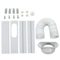 Air Conditioner Window Vent Kit Plate Universal Adapter Hose Portable