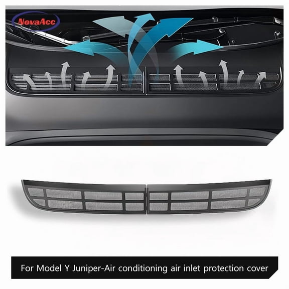 Air Conditioning Air Inlet Protection Cover For Tesla Model Y Juniper 2025 Debris - Proof Waterproof AC Intake Mesh 304 Stainless Steel Car Vent Guard Ventilation Insect Shield