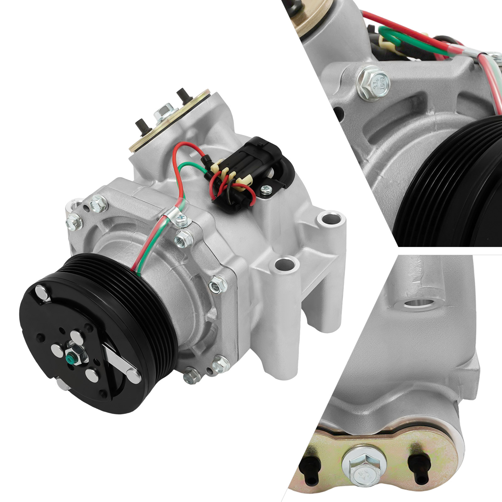 Air Conditioning Compressor, CO4910AC AC Compressor, AC Compressor for Buick Chevrolet GMC Isuzu Oldsmobile Saab