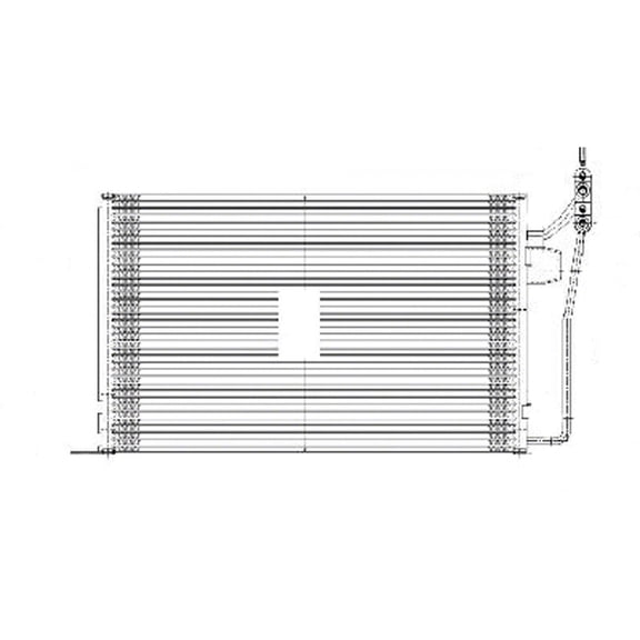 oe replacement a/c condenser ford fusion 2011-2012 (partslink fo3030223)