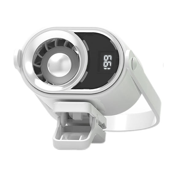 Air Conditioning Fan 2026 USB Charging Fan with Functional LED Display Portable 360° Rotating Desk Fan for Camping Driving and Ride-Share use