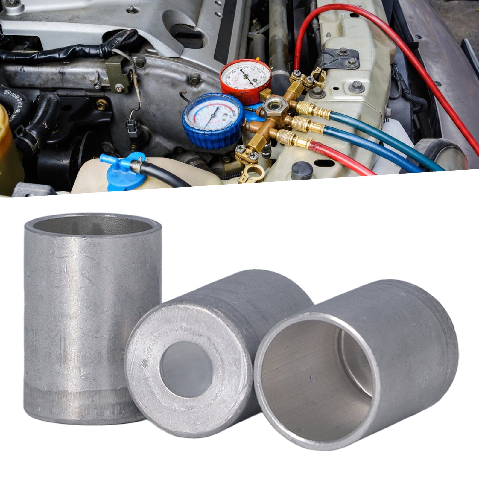 Air Conditioning Hose Connector Cover ,20 Pcs Air Conditioning Joint Cover Aluminum AC Hose Tube