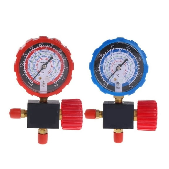 Air Conditioning Manifold Gauge High/Low Pressure R134a R404a R22 R410a Refrigerant Manometer With Valve ,Wide Use