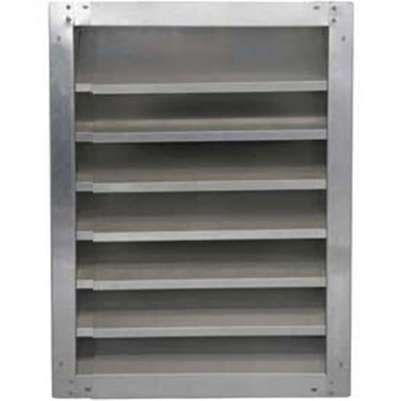 Air Conditioning Products GAFL 30-2136 High Galvanized Fixed-Height Adjustable Width Louver, 30 in.