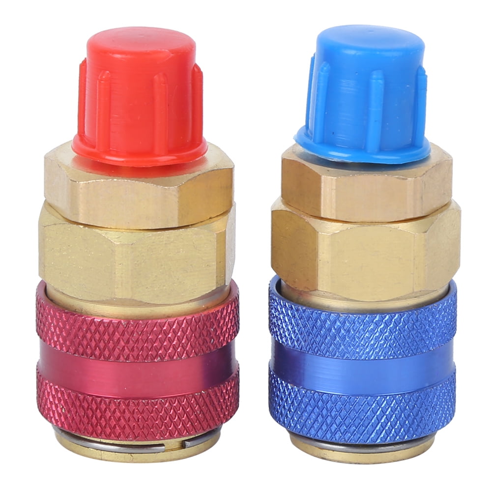 Air Conditioning Quick Coupler Connector Brass Adapters for R134A High