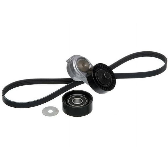 Air Conditioning Serpentine Belt Drive Component Kit - Compatible with 1997 - 2004 Chevy Corvette 5.7L V8 GAS 1998 1999 2000 2001 2002 2003