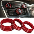 thumbnail image 1 of Air Conditioning Volume Radio Button Knob Cover For Dodge Challenger Charger Accessories 2015-2020, 1 of 7