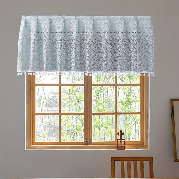 Air Conditioning Wind Curtain Lace Cover, Multi Functional Wall Mounted Semi Curtain Dirt Shield, Window Cabinet Decorative Protection, Home Kitchen Organizational Solution for Indoor Living, AESTIVO