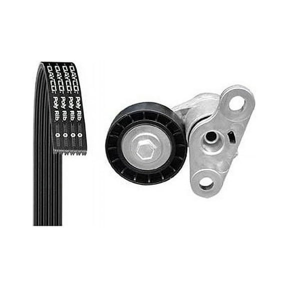 Air Conditioning and Tensioner Serpentine Belt Drive Component Kit - Compatible with 2007 Chevy Silverado 2500 HD Classic 6.0L V8