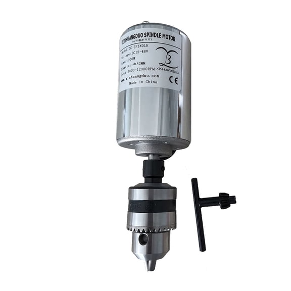 Air Cooled 0.2kw CNC spindleMotor Drill Spindle Heads Kit Chuck 200W Spindle Motor /Power Supply Speed Governor For Engraving ,Anti-Rust