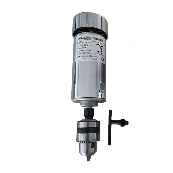 Air Cooled 0.4kw CNC Drill Chuck SpindleMotor Kit 400W Spindle Motor + Power Supply Speed Governor For Engraving ,Enough Power