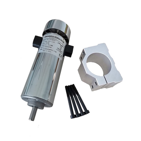 Air Cooled 0.8kw DC110V 20000RPM CNC Spindle Motor Kit / Chuck 800W Spindle Motor + Power Supply Speed Governor For Engraving ,Enough Power