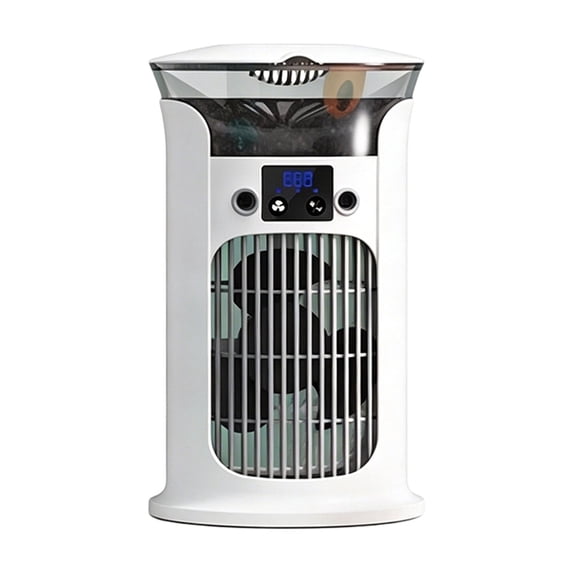Air Cooler Portable White Personal Evaporative Air Cooler Mini Air for Bedroom Office Dorm Desktop Humidifying Ice Fan for Small Space Home Use