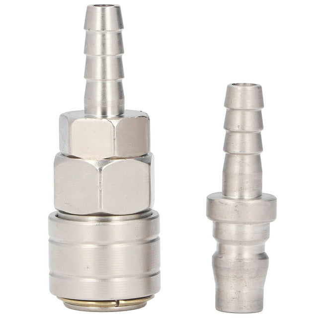Air Coupler Nickel Plated Stainless Steel Self Locking Quick Connect