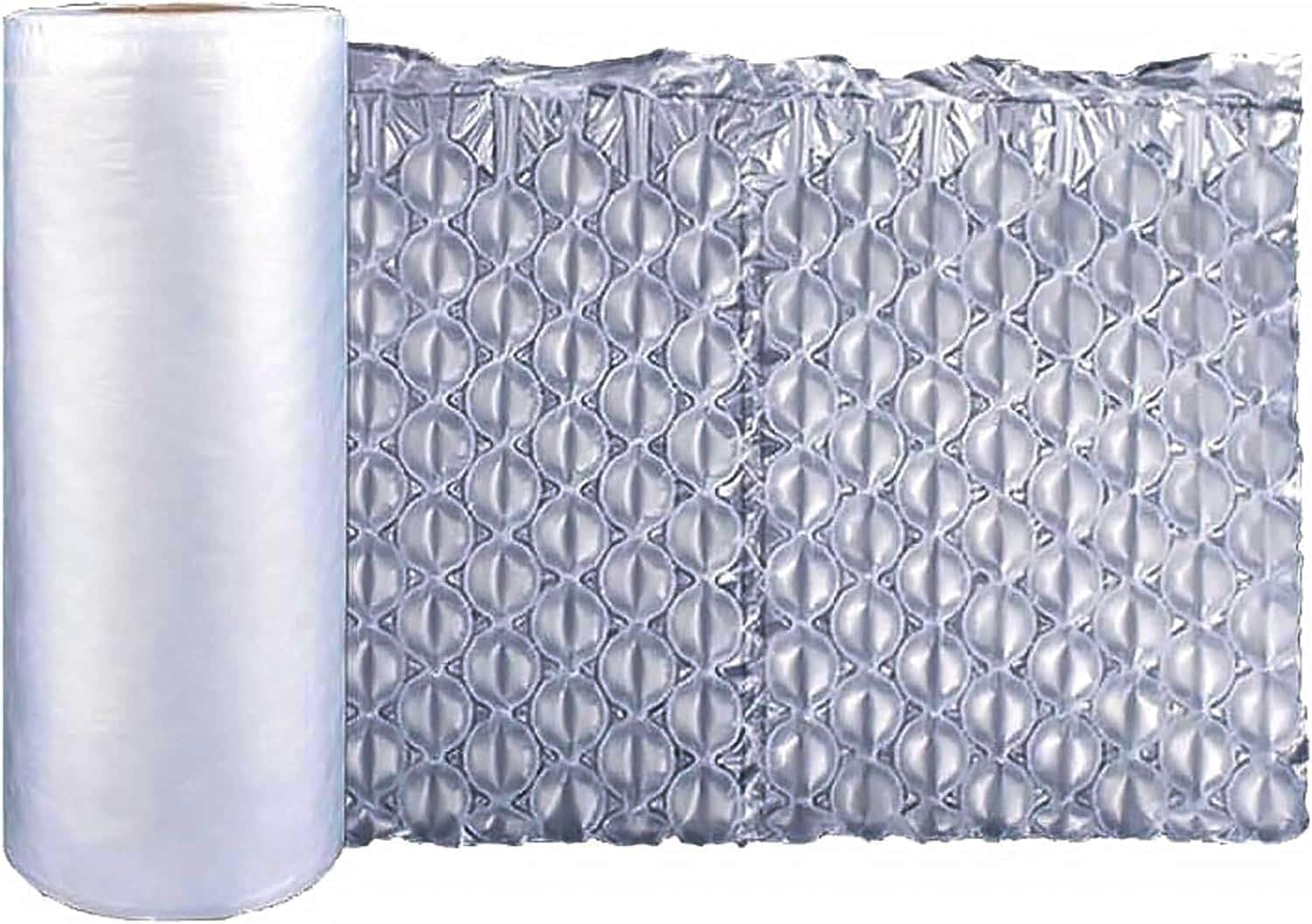 Air Cushion Film 984ft 16 Inch Width Roll Bubble Bags  for Gaps Filling & Cushioning, Anti-Shock, Moisture Resistant, High Air Tightness