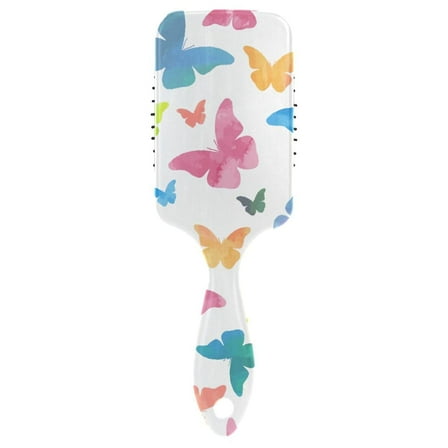 Air Cushion Hair Brush Colored Butterflies Pattern Massage Combs Detangle Paddle Hairbrush for Women