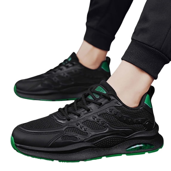 Air Cushion Running Basketball Shoes for Men Breathable Mesh Fitness Golf Trainners Walking Sneakers