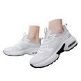 thumbnail image 1 of Air Cushion Running Shoes for Women Breathable Lace up Non Slip Work Walking Women's Fashion Sneakers, 1 of 9