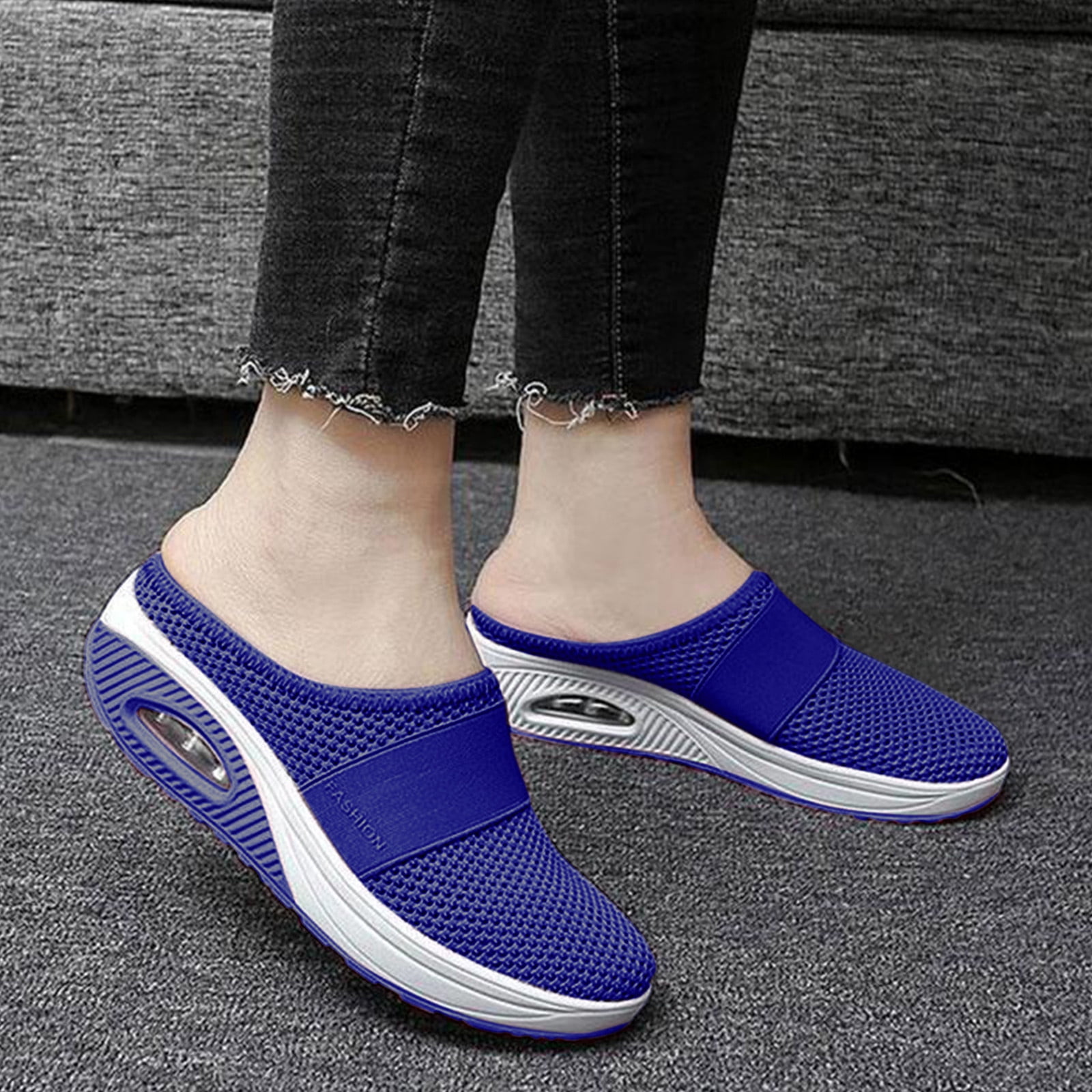 FZM Women shoes Air Cushion Slip On Orthopedic Diabetic Walking