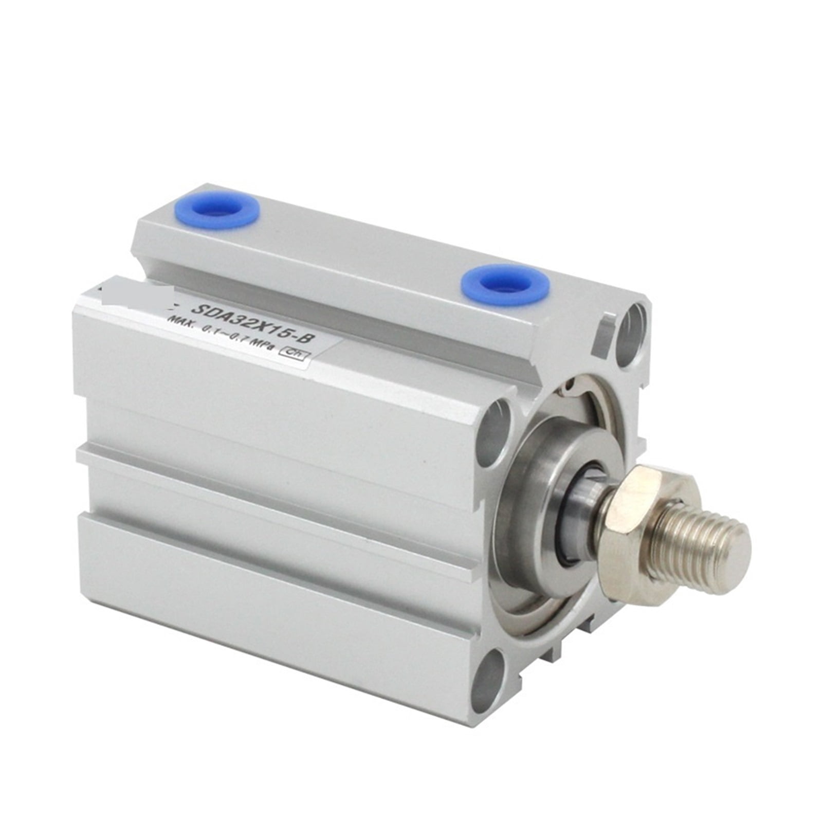 Air Cylinder SDA Compact Cylinder SDA16 SDA20 SDA25 SDA32 SDA40 SDA50 SDA63 SDA80 Stroke 10/20/30/40 Double Acting Pneumatic Piston Cylinder 1PC Pneumatic Cylinder ( Color : Stroke 30mm , Size