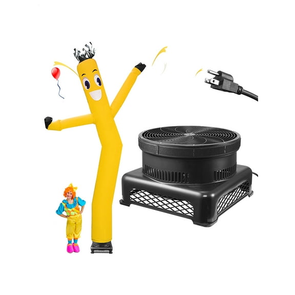 Air Dancer with 1HP Blower, 20ft Wacky Waving Inflatable Tube Guy for Barber Shop (Yellow)