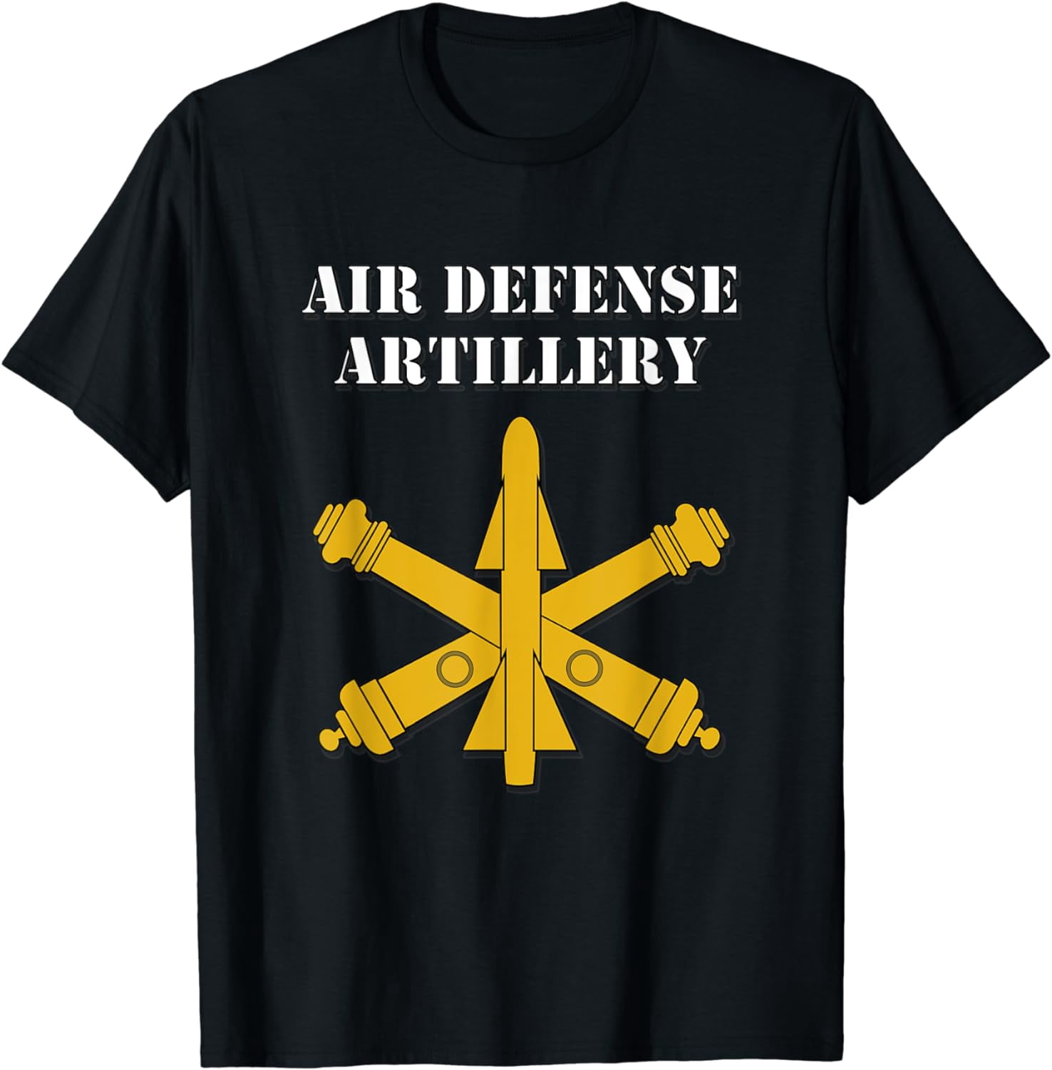 Air Defense Artillery w/Crossed Cannons and Missile Shirt T-Shirt ...