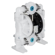 Air Diaphragm Pump 1 Inch, 30 GPM, 120 PSI, Polypropylene, Chemical Transfer Pump, Industrial Self-Priming Pump for Viscous Fluids
