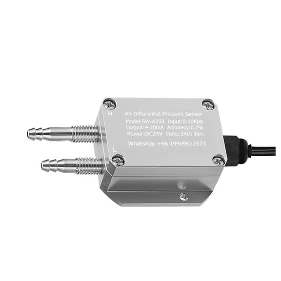 Air Differential Pressure Transmitter Gas Detection Fan Duct HVAC Furnace Negative Differential Pressure Sensor ,Low Maintenance