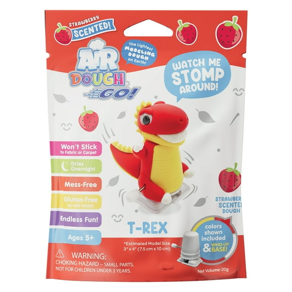 Scentco Air Dough T Rex Scented Modeling Kit, Non-Toxic, Ages 3+