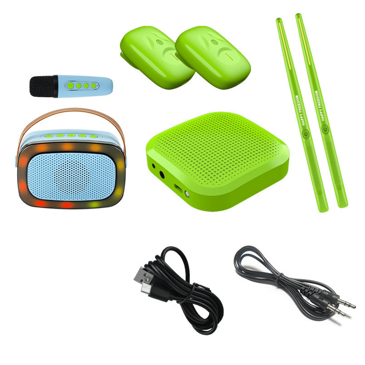 Air Drum Set 3D Motion Sensing Electronic Drum Kit with Drumsticks Pedals & Speaker for Adults and Kids