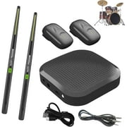 Air Drumsticks,Aeroband DrumsticksAir Drums,Air Drum Set,Virtual Electronic Drum Set,Electric Drumsticks Air Drum Set,Virtual Air Drum Set(Black 14.17x3.94x1.97inches)Clearance from QiwagFerng