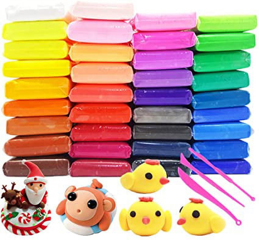 Air Dry Clay (36 Color Kit), Modeling Clay for Kids (Easy to Mold), Air Dry  Clay for Kids (No Mess), Modeling Clay for Sculpting with Sculpting Tools,  Project Booklet and Decorative Accessories 