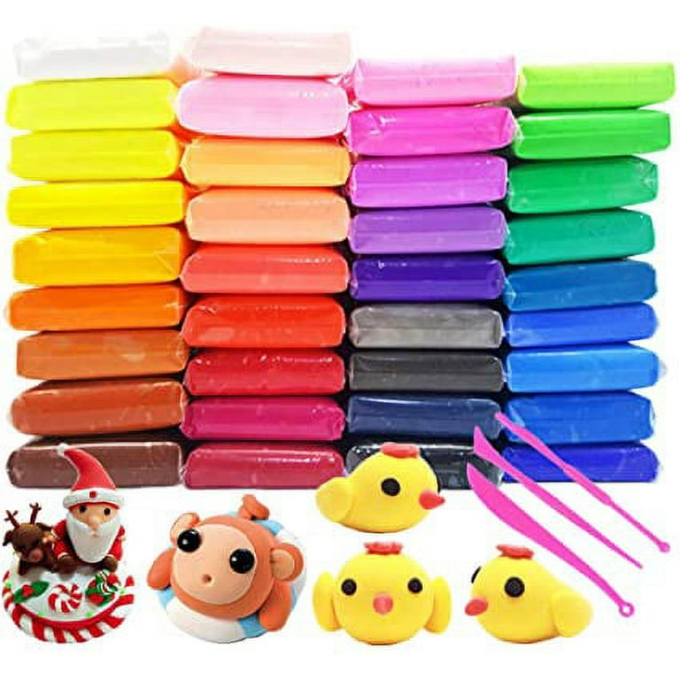 Air Dry Clay 76 Colors, Modeling Clay for Kids, DIY Molding Magic Clay for  with Tools, Soft & Ultra Light, Toys Gifts for Age 3 4 5 6 7 8+ Years Old