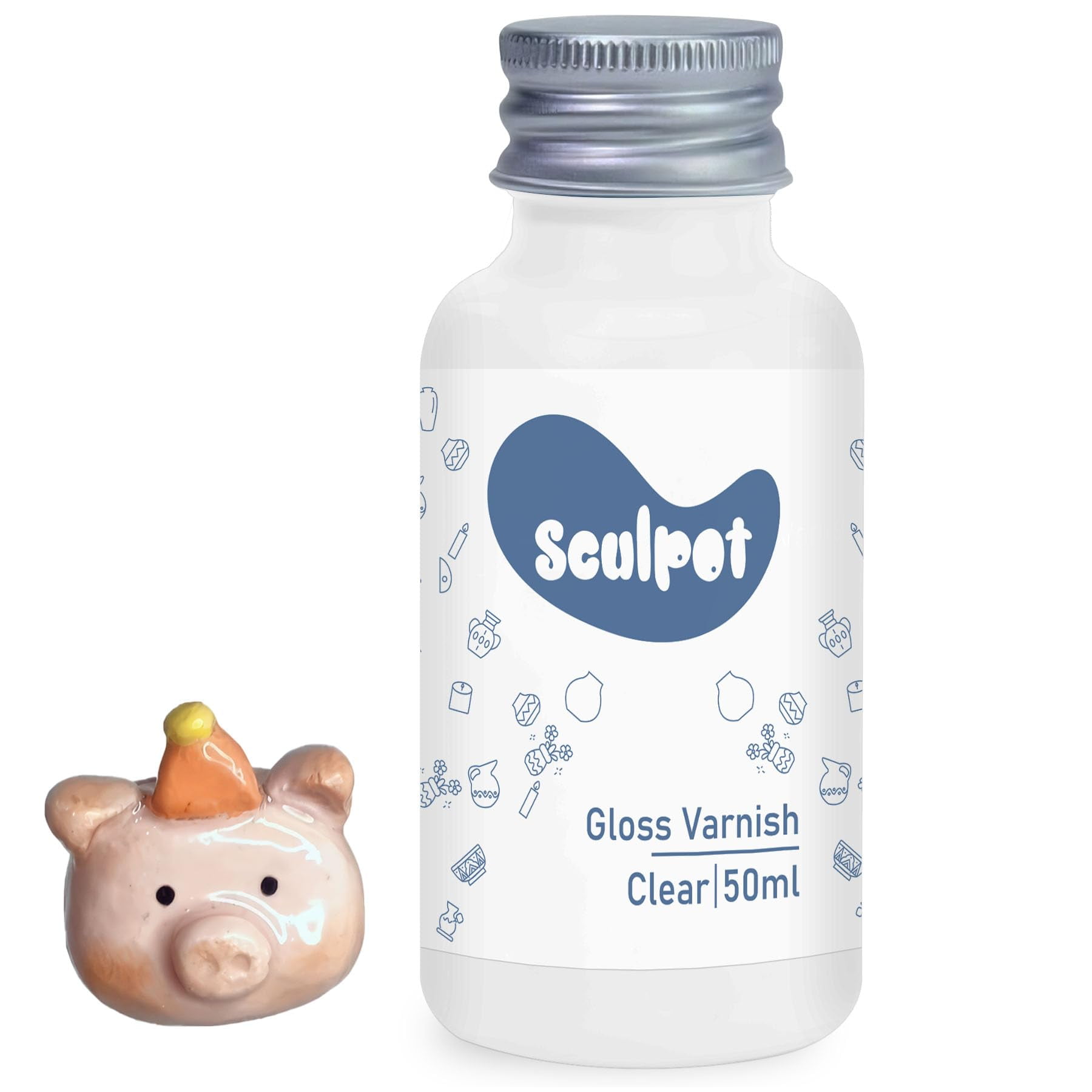 Air Dry Clay Glaze, Clay Varnish for Air Drying Clay, Clear Acrylic