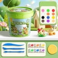 thumbnail image 1 of Air Dry Clay Kit for Kids, 12/24/36 Vibrant Colors Modeling Clay with Sculpting Tools, Safe & Non-Toxic DIY Magic Clay in Portable Storage Bucket, Ages 3-1, 1 of 7