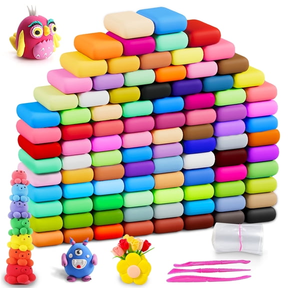 Air Dry Clay Kit-Modeling Materials, Molding Clay Kit with Sculpting Tools | Soft And Non-Sticky | Classroom Activities And Art Crafts Creative, Professional Artistic Use, Gifts for Beginners, Adults