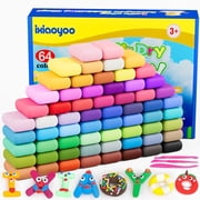 Air Dry Clay,Modelling Clay for Kids,64 Colors DIY Molding Magic Clay for with Tools,Soft & Non-Sticky,Toys Gifts for Age 3 4 5 6 7 8+ Years Old Boys Girls Kids