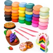 Air Dry Clay for Kids- 36 Colors Super Light Modeling Clay, Magic Foam Clay with 3 Sculpting Tools, Soft Arts Clay Easter Gift for Boys & Girls 4+