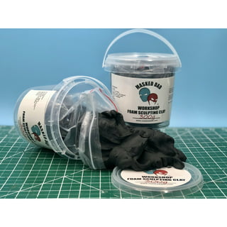 Pixiss Black Modeling Foam Clay - Premium Black Foam Air Dry Clay