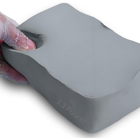Air Dry Modeling Clay 3.3LBS, for Sculpting, Wheel Throwing, Hand Building, -Purpose Modeling Clay (Gray)