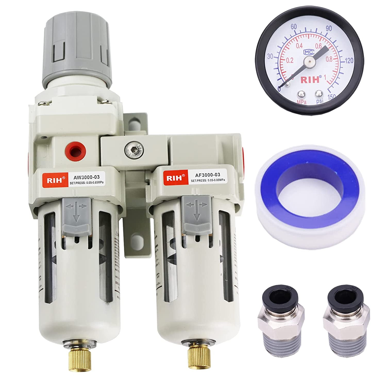 Air Dryer System 3/8" NPT Double Air Filters5 Micron Particulate