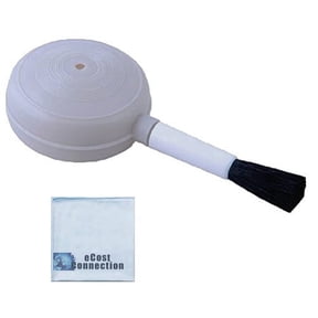 Lens Air Dust Blower and Soft Brush for Digital Camera Lenses, LCD Screens and Cleaning Keyboards & an eCostConnection Microfiber Cloth
