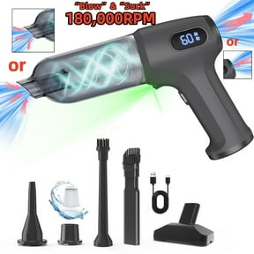 Air Duster Compressed Air Duster for Computer Electric Car-Mounted Vacuum Cleaner Electronic Device Cleaning Home, Car, Pet, Keyboard, Office 180000RPM
