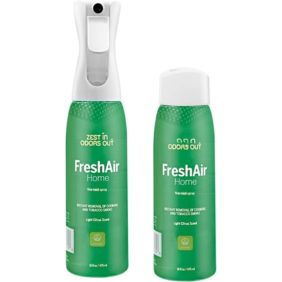 Air - Eliminate hold odors, from trash, laundry, bathroom/diaper stink, and pet funk. Free, made with -based ingredients, with light citrus scent.2pk 32fl oz