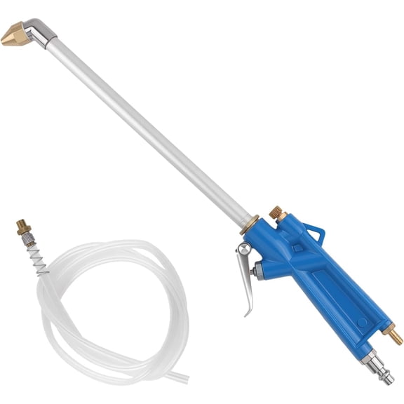 Air Engine Cleaning Gun with 3.93Ft Hose,Elbow Pneumatic Siphon Spray Gun for Car Engine Dust Detail Cleaning,High Pressure Professional Long Air Blow Guns Airs Spray Guns