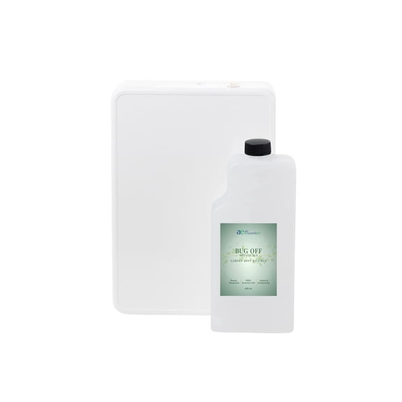 Air Esscentials AE800Bat Mosquito Repellent Diffuser Package, Backyard Retreat, Bug Off Botanicals Oil, 480mL, 800 sq ft coverage