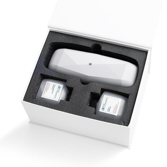 Air Esscentials The Diamond Gift Set, Smart Scent Air Machine Luxury Kit, Waterless Fragrance Oil Diffuser with 2 Scents & Bluetooth Control, Santal & Sensual Wood, White