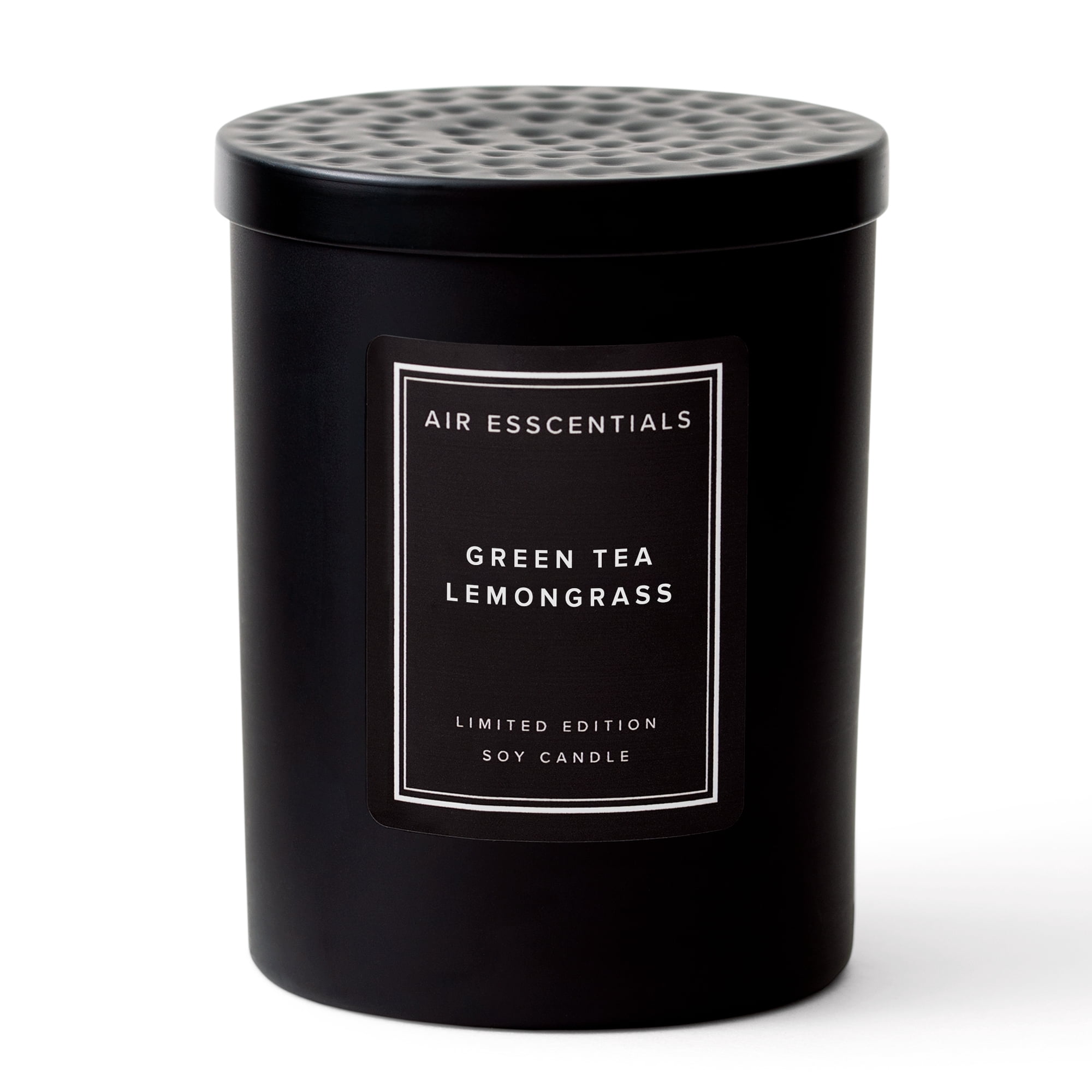 Air Esscentials Green Tea & Lemongrass Scented Soy Candle, Luxury 