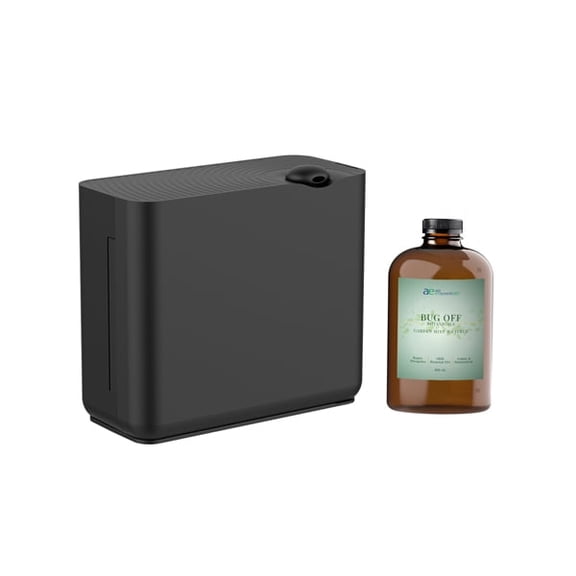 Air Esscentials Radiant Diffuser Mosquito Repellent Package, Outdoor Escape, Bug Off Botanicals Oil 800mL, 2,000 sq ft coverage